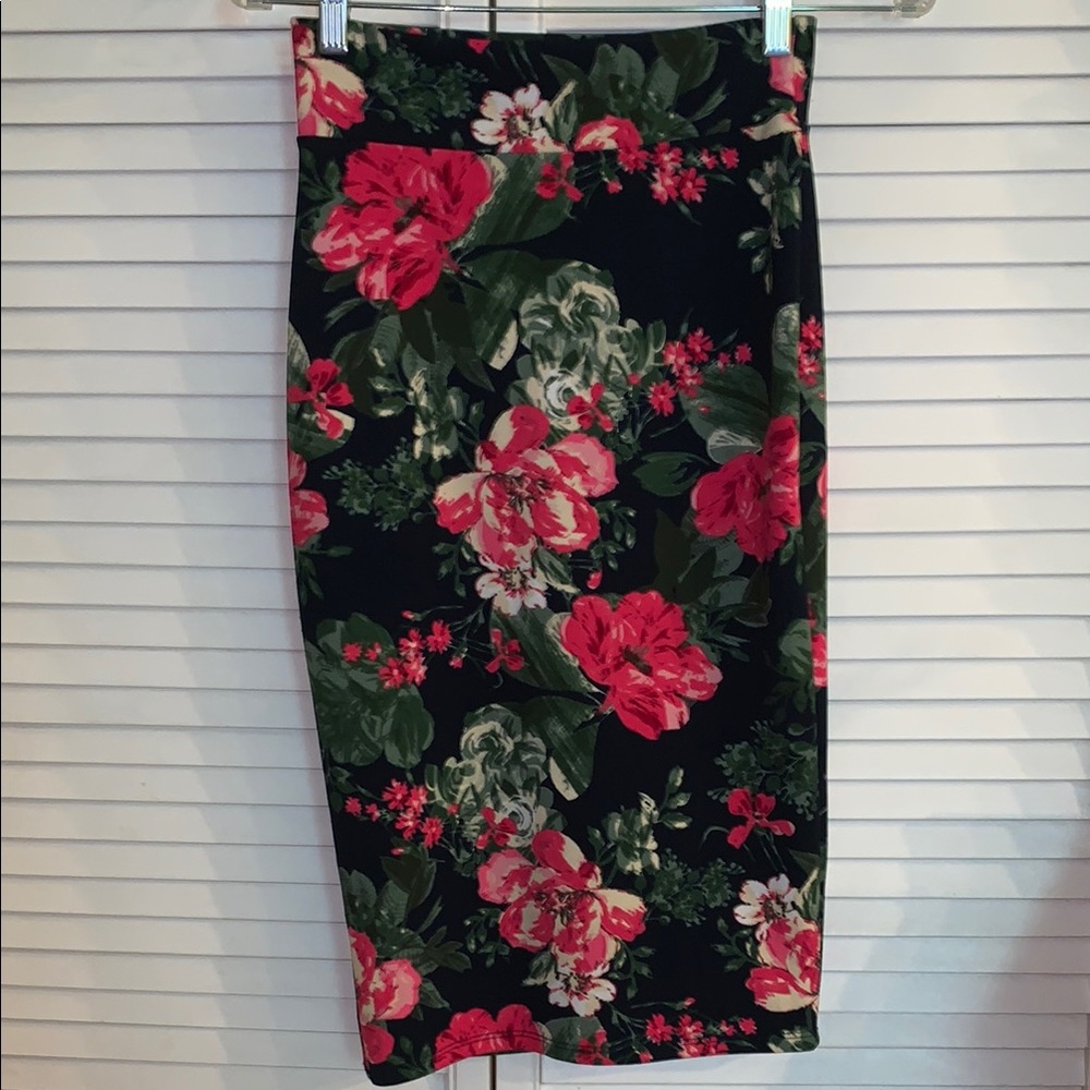Made by Johnny vintage stretch midi skirt small